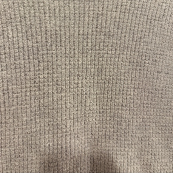 Wilfred Free Beige Waffle Knit Crew Neck Sweater Size XXS Women’s 100% Wool - Picture 6 of 12